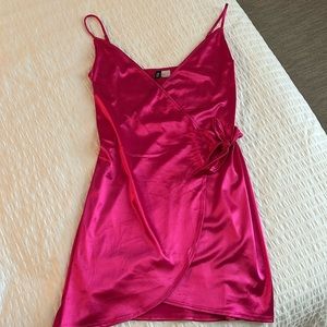 Pink Satin Dress 💕